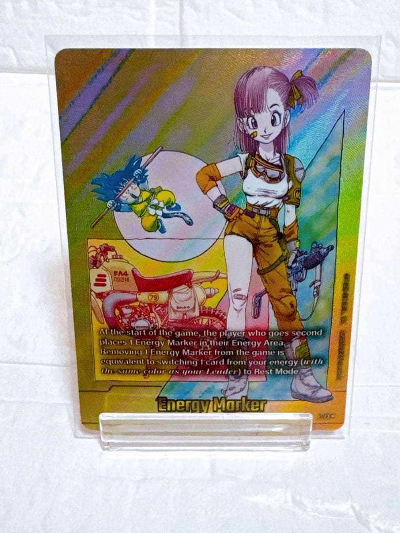 ブルマ　英語版　金　エナジーマーカー　ドラゴンボール マンガブースター E-73