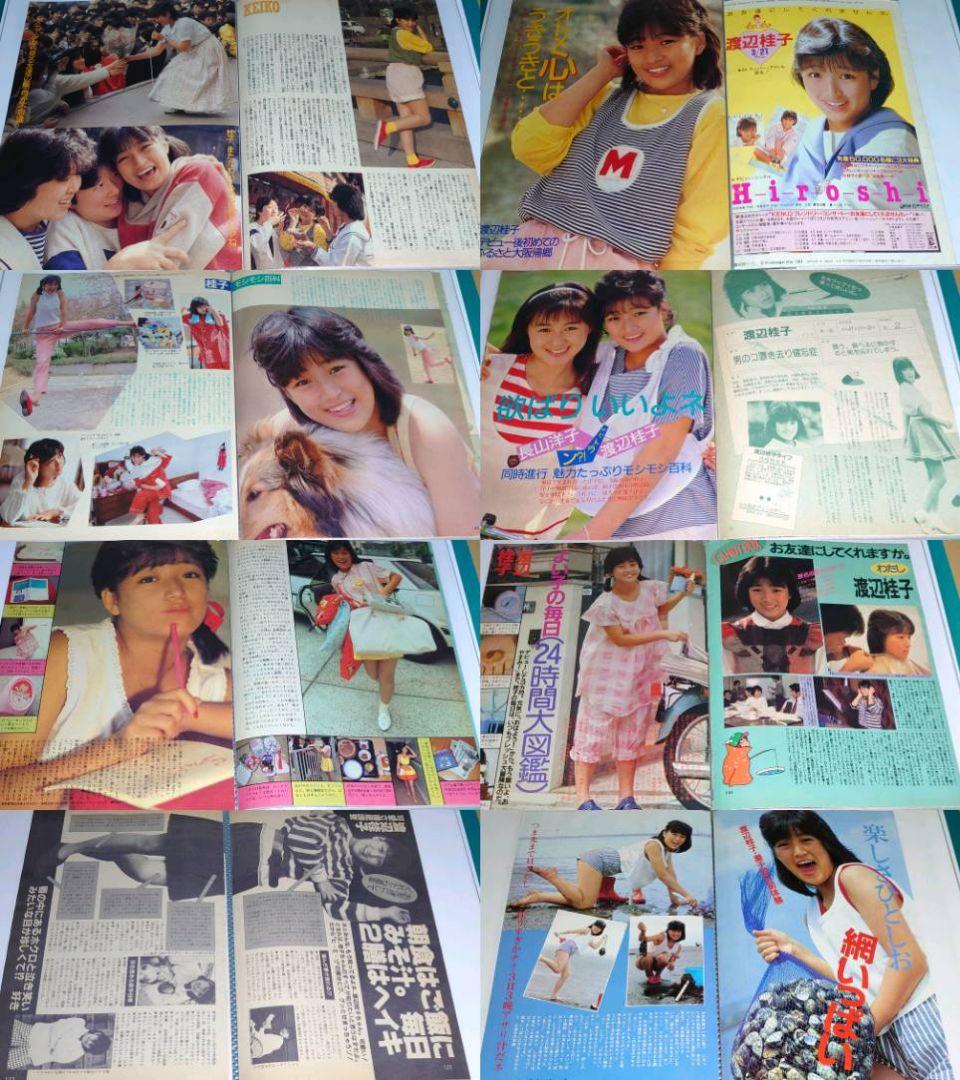 渡辺桂子　1984年〜1986年 大量　切り抜き　ファイル　2冊　120P