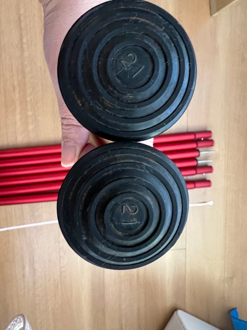 スノーピーク　ウイングポールレッド 280cm 2本セット