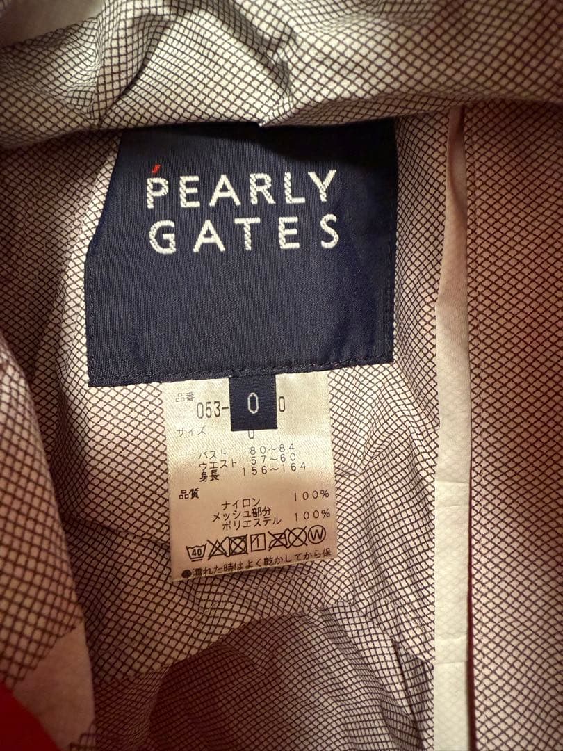 PEARLY GATES レインウェア レッド/ブラック