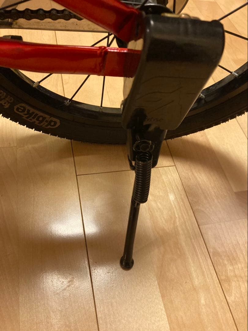 三重引取　アイデス　d-bike 自転車　カゴ　補助輪　付き　赤　ストライダー