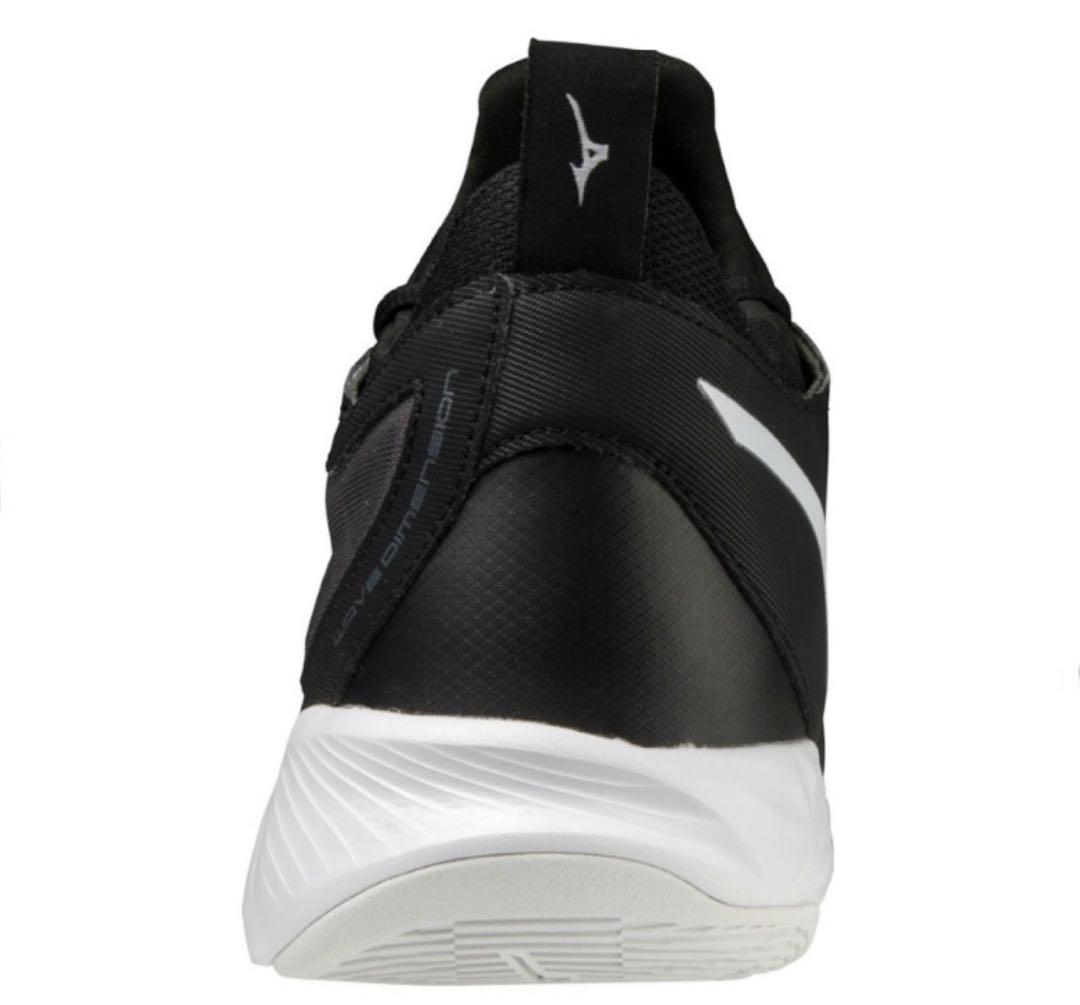 【24.5cm】Mizuno バレーボールシューズ ブラック/ホワイト