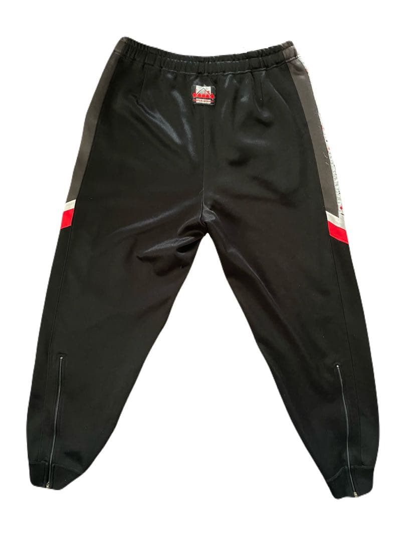 DIADORA ディアドラ トラック ジャケット パンツ ブラック 上下 90s