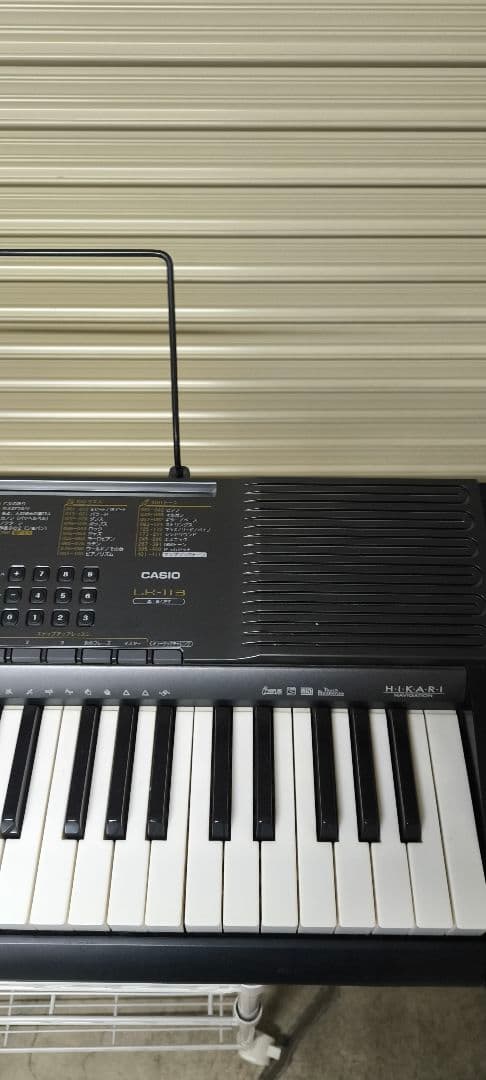 CASIO　LK-113　光ナビゲーションシステム　電子キーボード　椅子　各台付