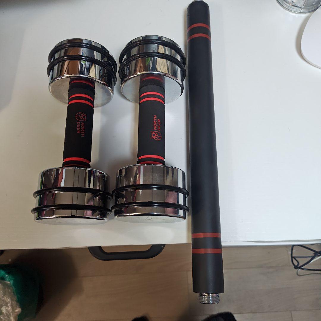 Northede ダンベル 5kg x 2 セット＋接続棒