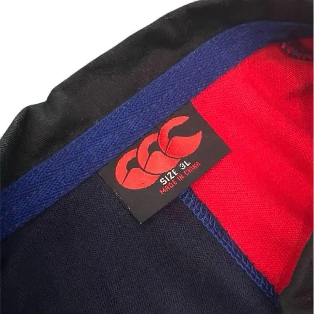 カンタベリー マルチカラー ラガーシャツ 2XL 古着