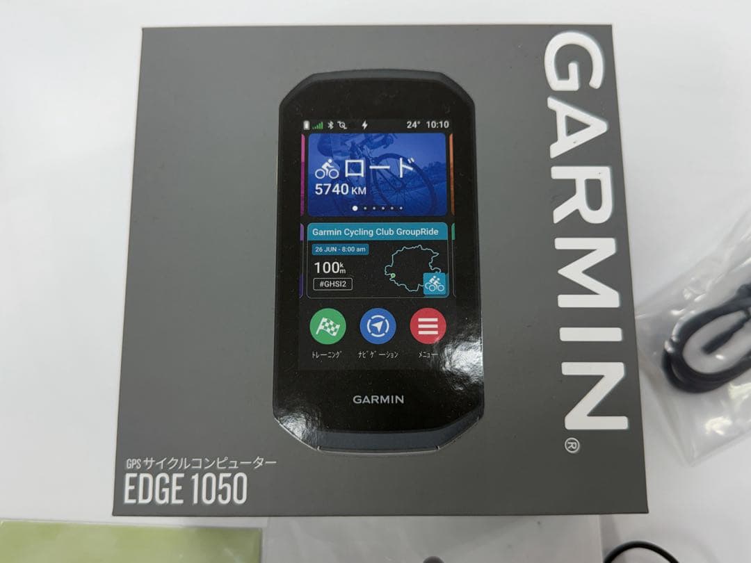 【美品】Garmin Edge 1050 保護フィルム2枚付