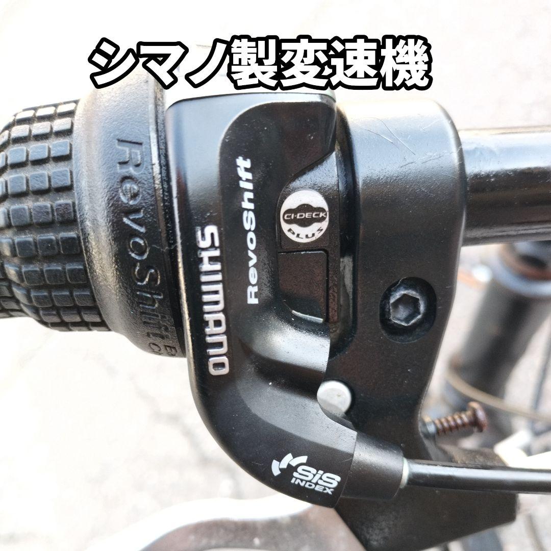 ✦中古美品✦クロスバイク ブラック シマノ6段変速 通勤通学 街乗り