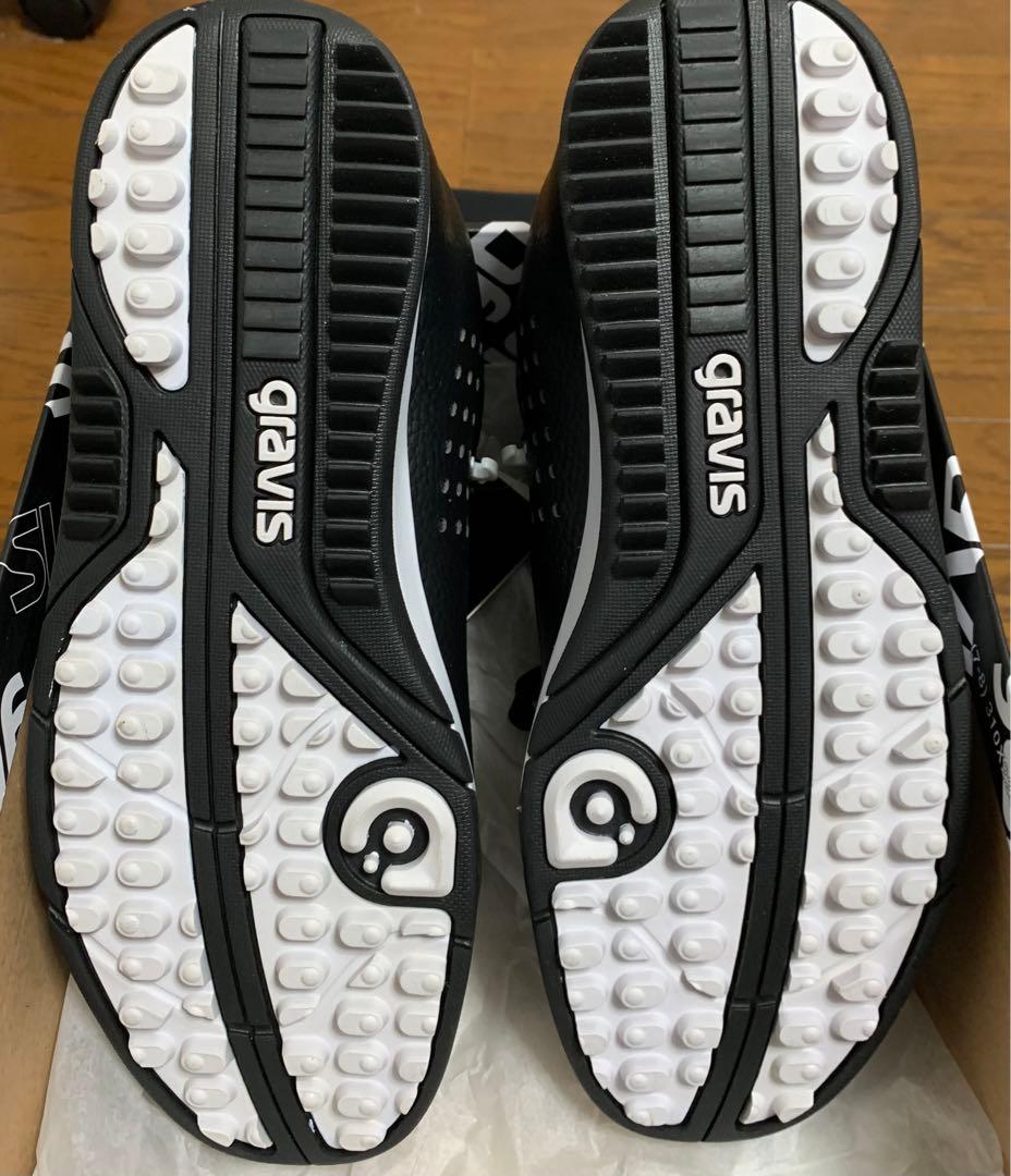 再値下げ新品タグ付！GRAVIS ブラックゴルフシューズ