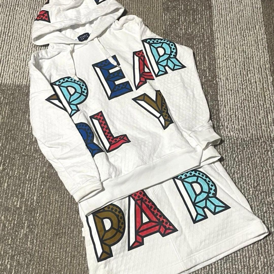 PEARLY GATES レディースセットアップ ホワイト 白 ビッグロゴ