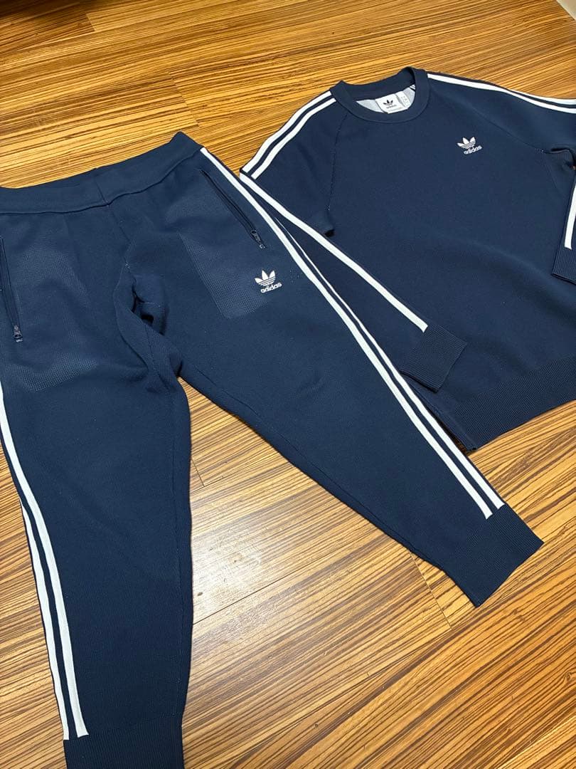 adidas Originals ニットクルー トラックパンツ セットアップ③