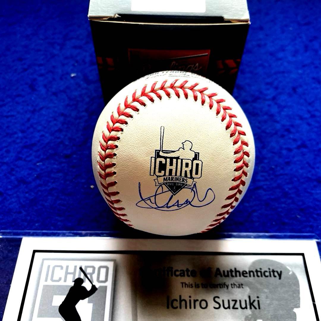 マリナーズ殿堂入り　イチロー　直筆サイン　MLB公式球　証明書