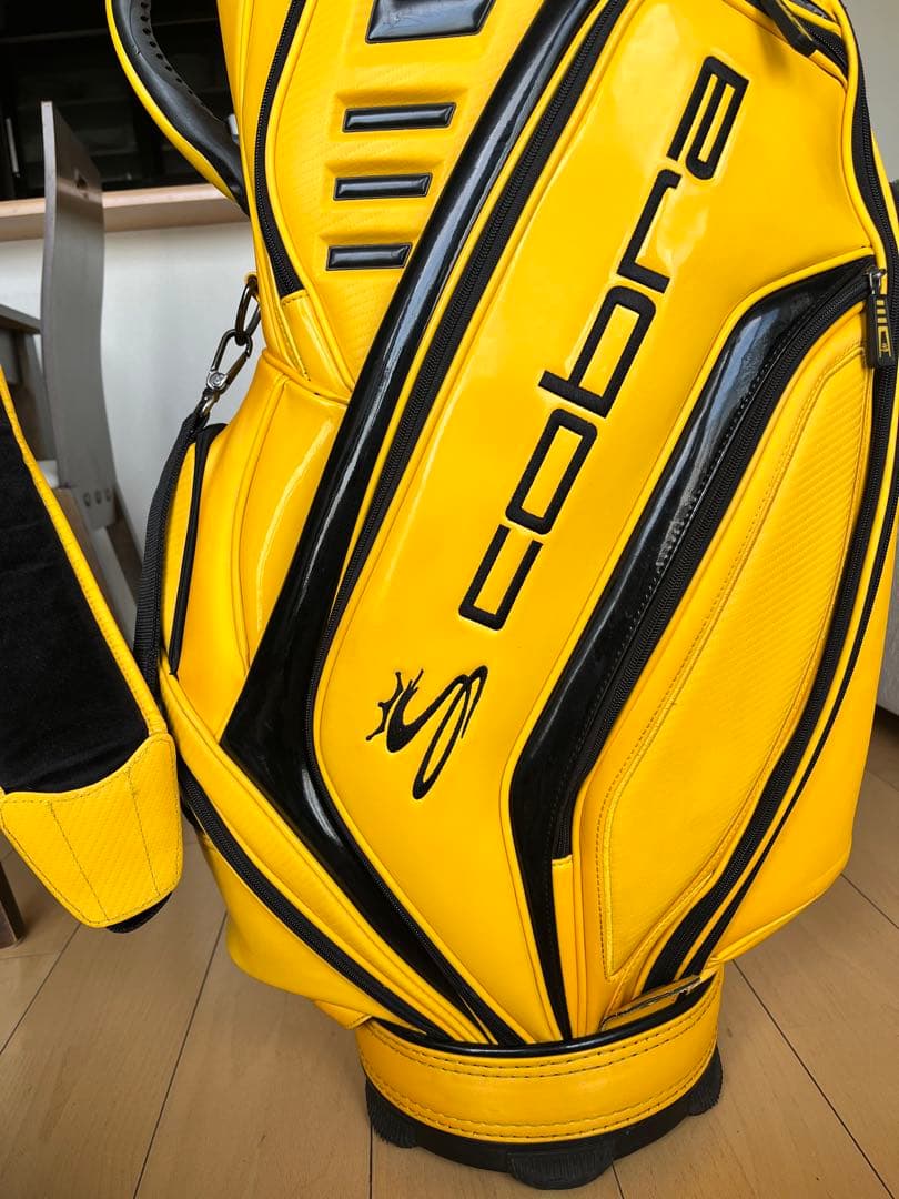 良品！希少コブラ COBRA ツアーカートキャディバッグ　9.5型　イエロー