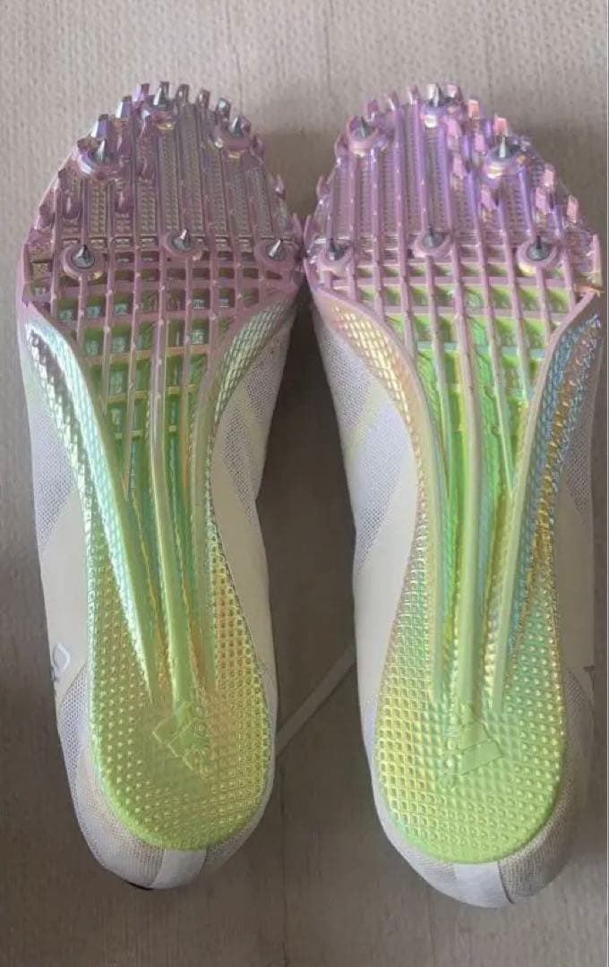ADIZERO スパイクシューズ ホワイト/ブラック 29センチ（美品）