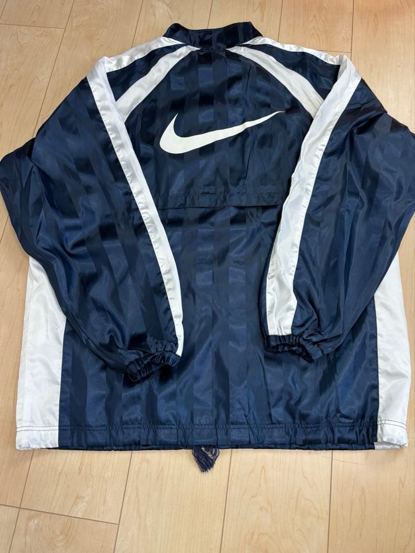 Nike ナイロンセットアップ上下セット ネイビー/ホワイト