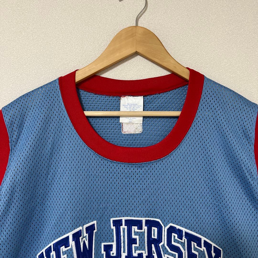 美品 majestic NBA ネッツ ゲームシャツ3XL 00's b-boy