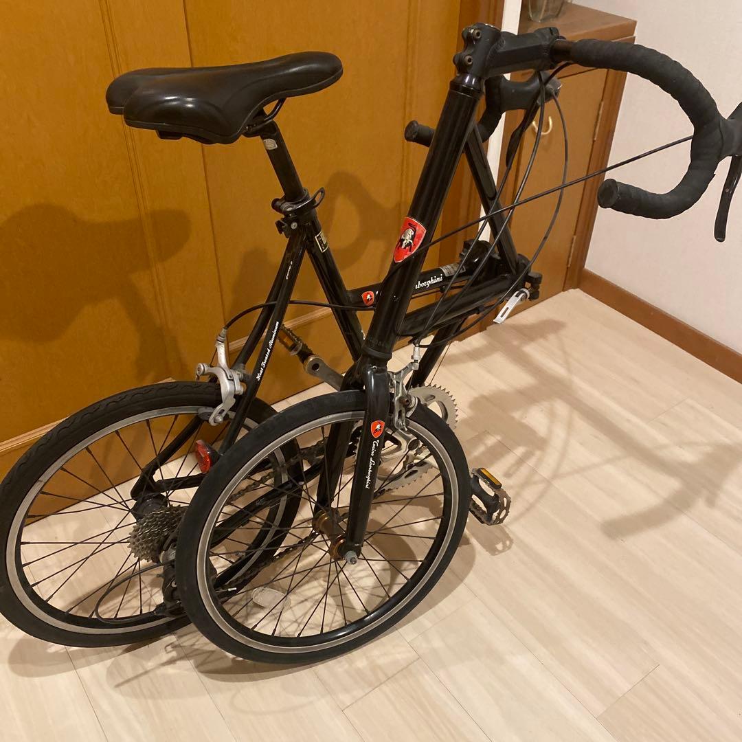 パズー、ランボルギーニ　折りたたみ自転車 黒