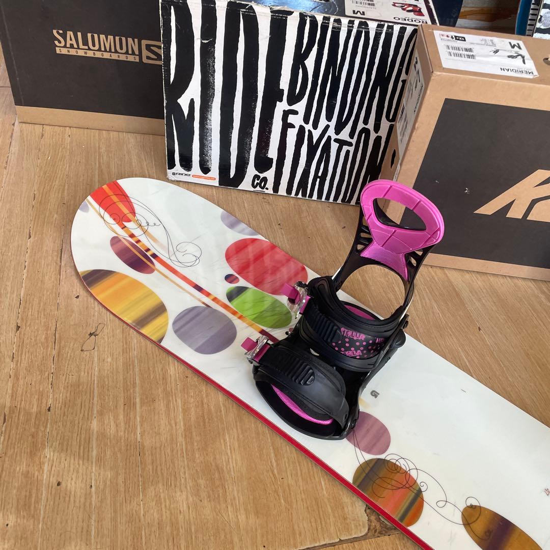BURTON×STELLA　バートン　バインディング付　スノーボードセット