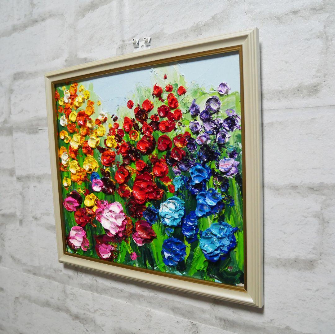 油絵 油彩 絵画 【giardino fiorito colorato 】