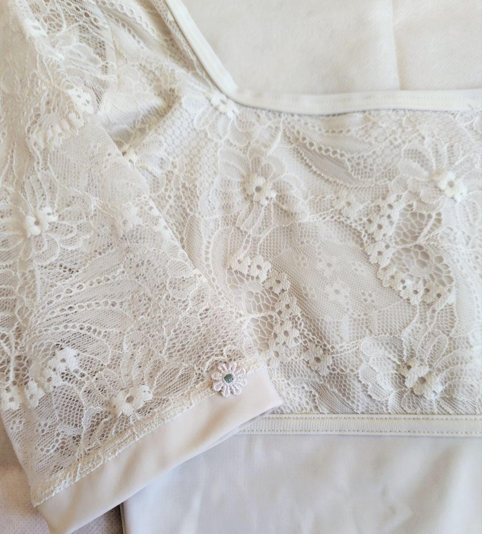 Dellalo MILANO レオタード　ホワイト　 Lサイズ
