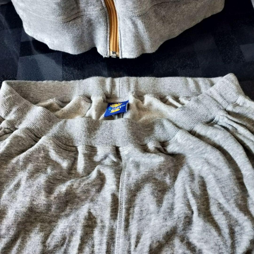 【美品】ATHLETA ジップアップフーディ グレー　上下　ジャージ