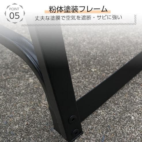 ONE STEP 鉄製薪ラック シングル 幅120cm フック付き（新品）