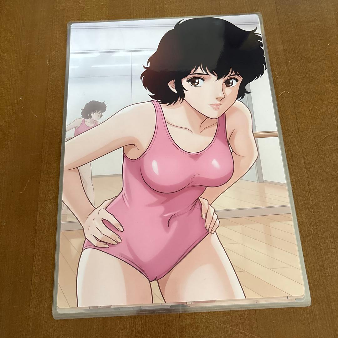 キャツアイ　来生愛似　A3ラミネート加工済ポスター5枚　ピンク水着 ブロマイド