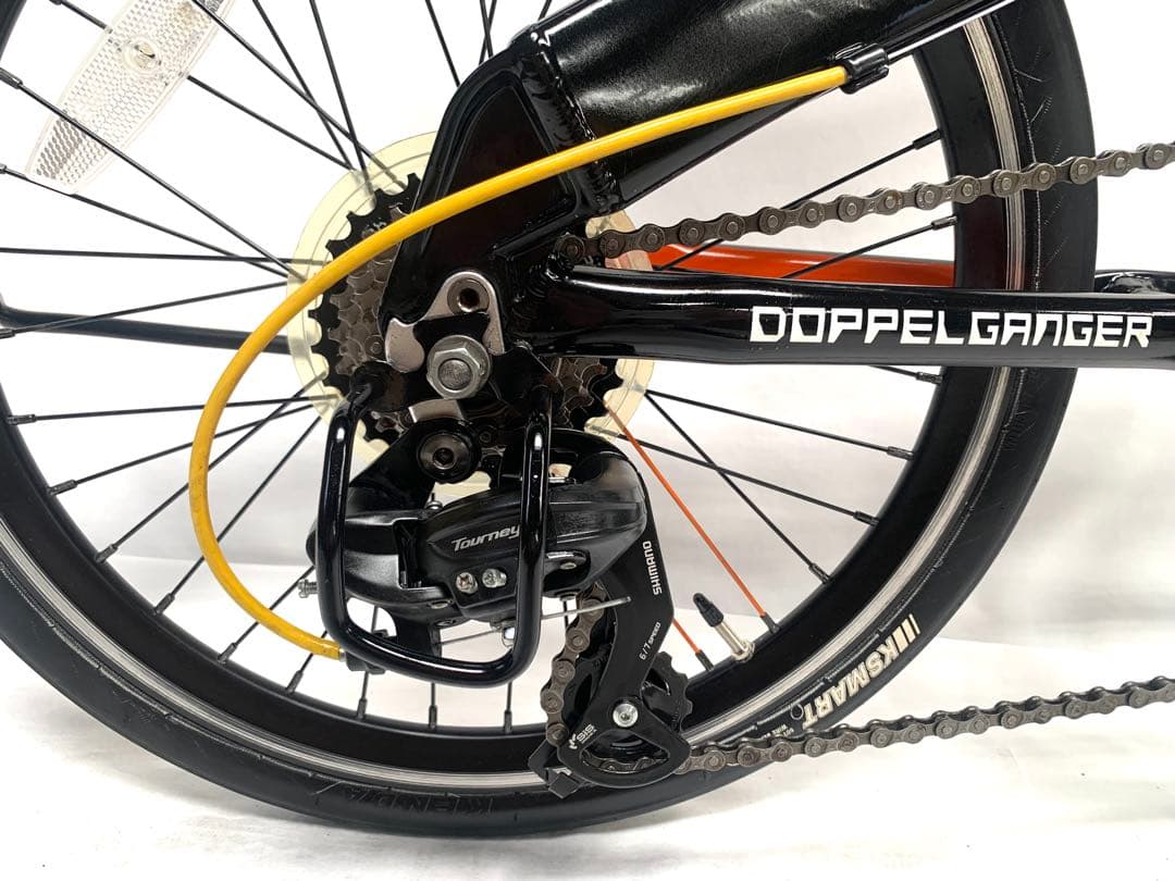 【即乘】送料無料DOPPELGANGERディスク折り畳み7速20インチミニベロ