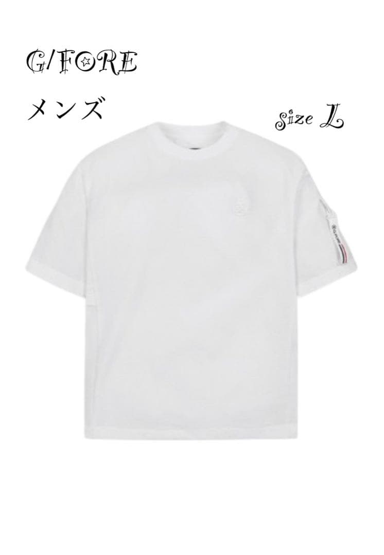 新品未使用☆新作G/FOREジーフォアメンズ半袖シャツsizeLホワイト