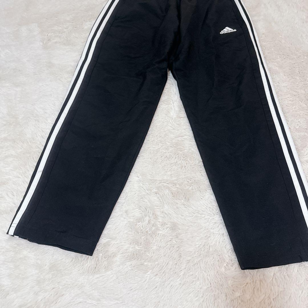 ✨稀少✨adidas 黒 ストライプ ジャージパンツ　2XO