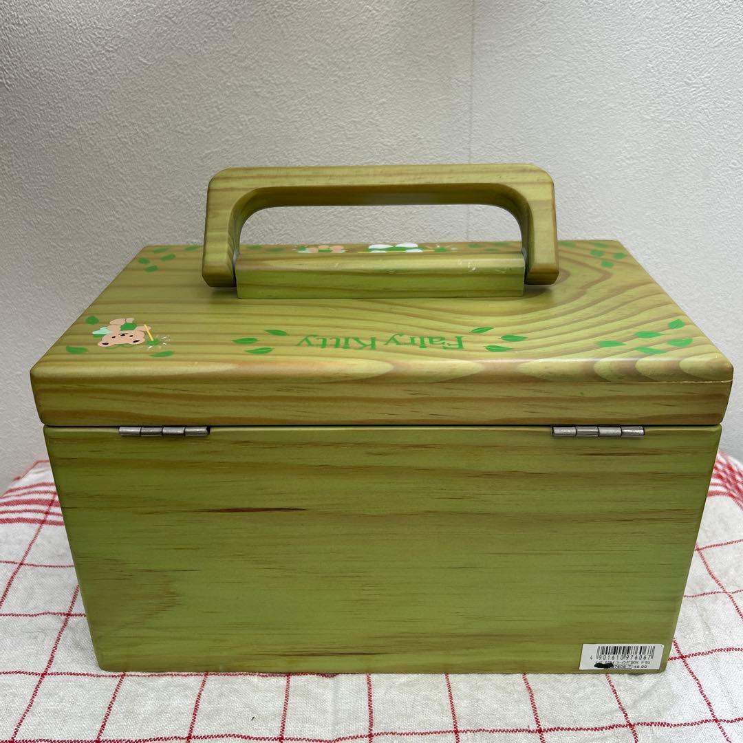ハローキティ　キティ　フェアリーキティ　木製　ソーイングBOX 収納箱