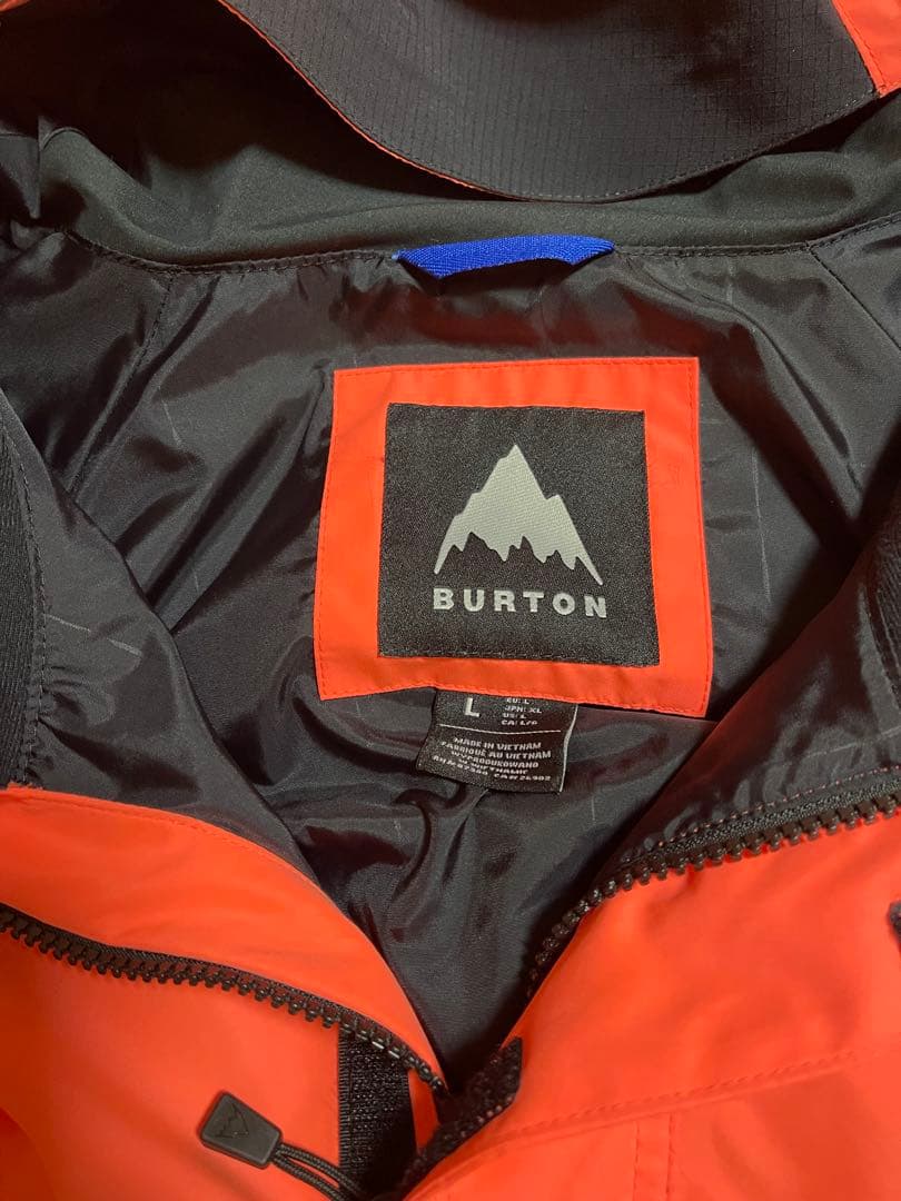 BURTON 22-23ジャケットビブパンセット　オレンジ