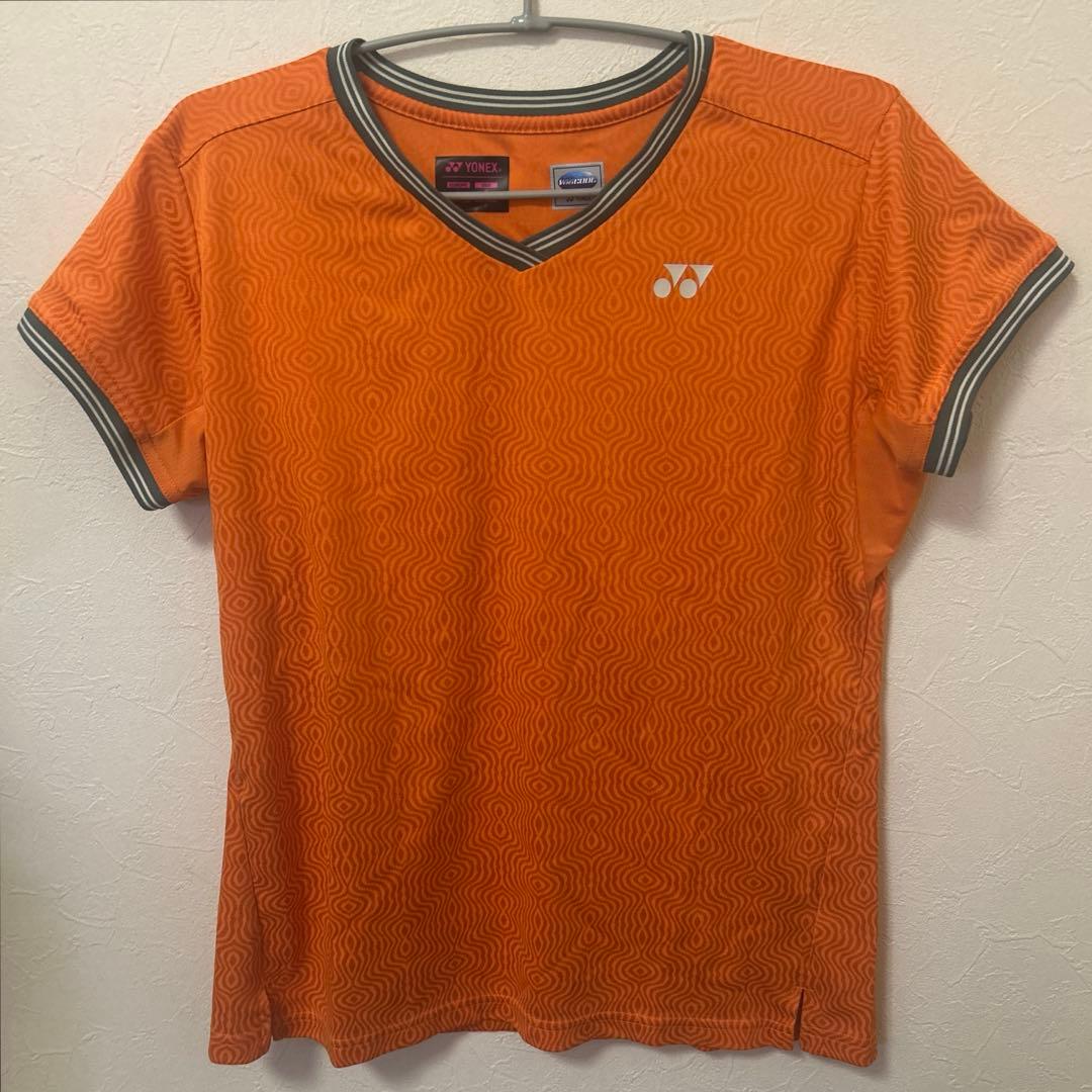 [美品]YONEX ユニフォーム オレンジ カーキ サイズOテニス セットアップ