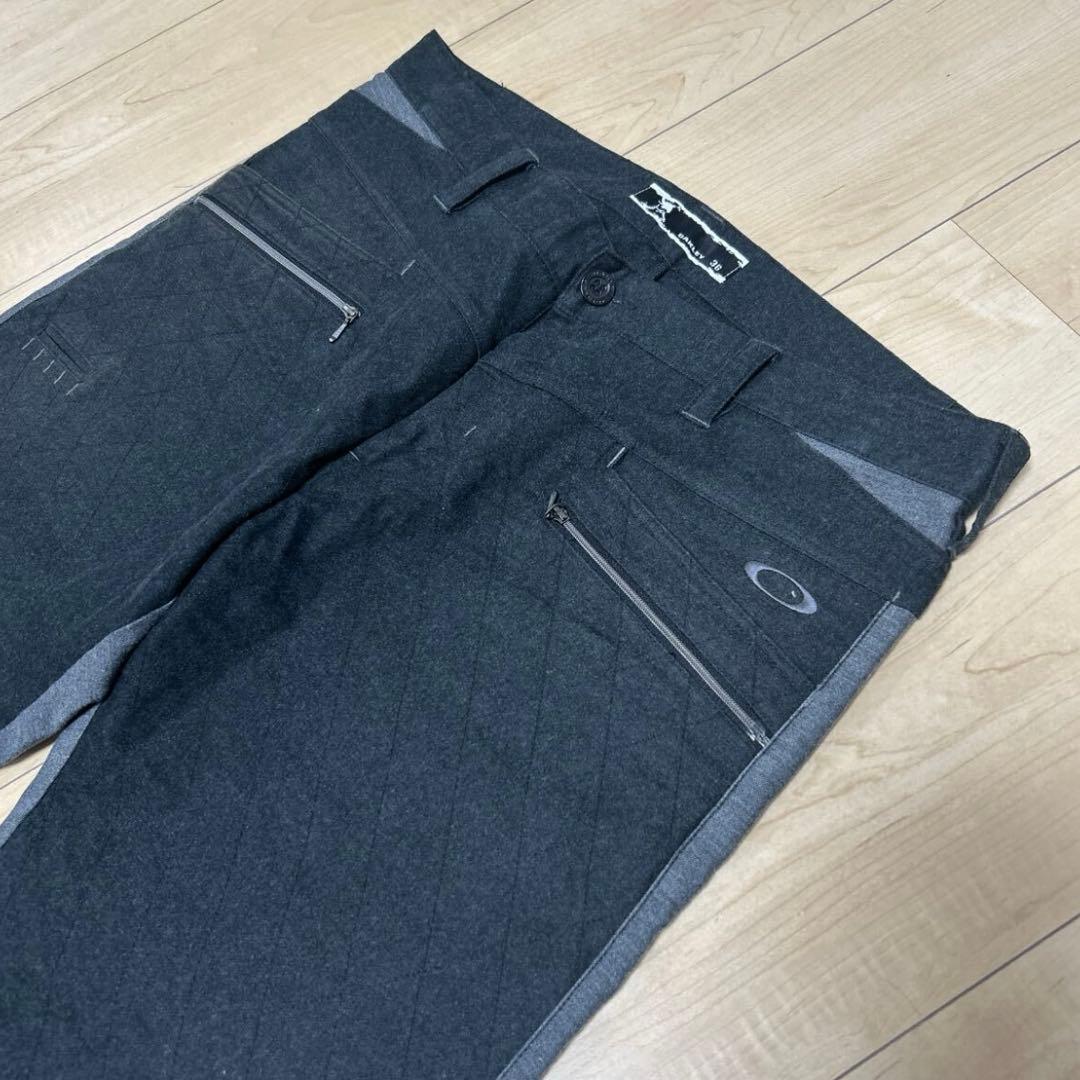 オークリー　HYDROLIX ゴルフパンツ　36サイズ　LL グレー系　スカル