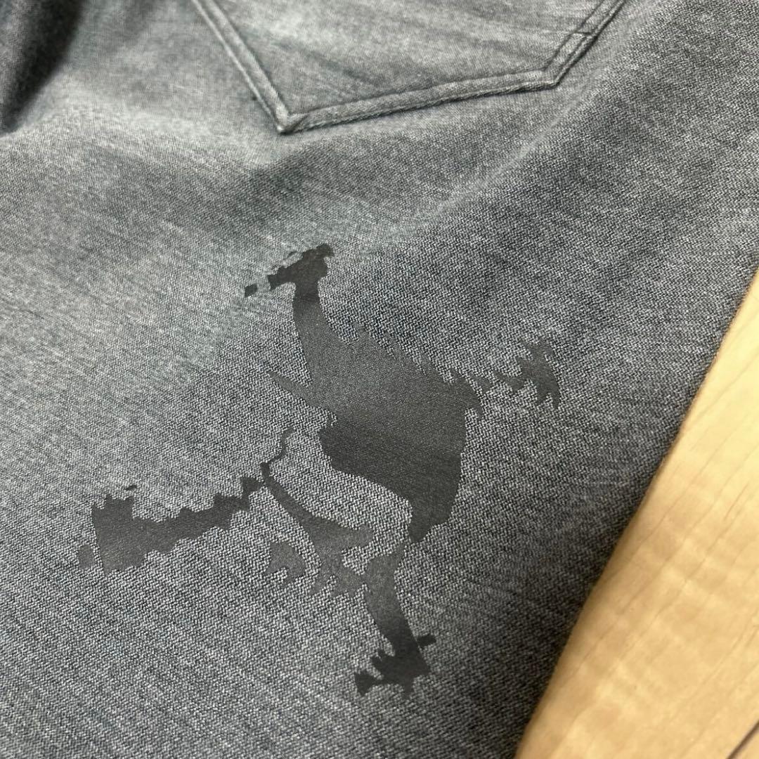 オークリー　HYDROLIX ゴルフパンツ　36サイズ　LL グレー系　スカル