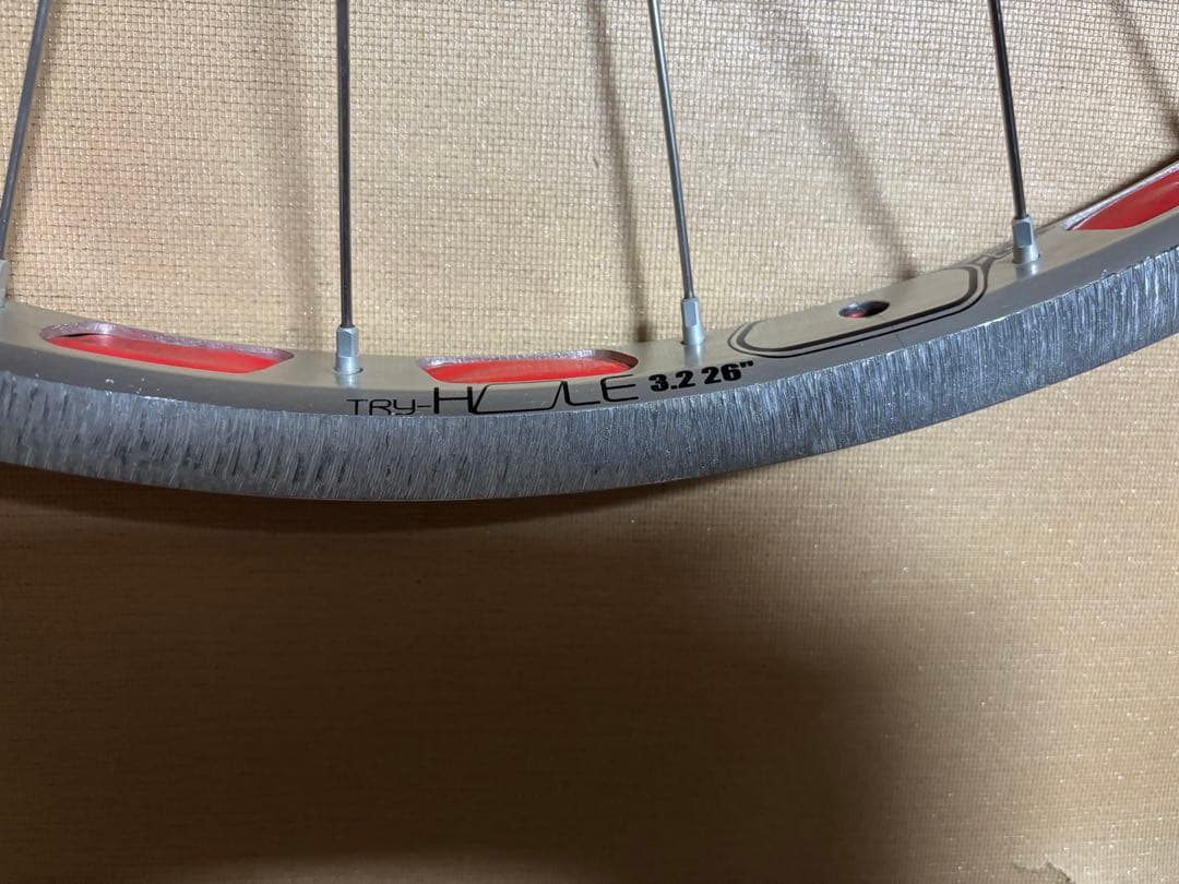 トライアル　自転車　フォーク26 前輪