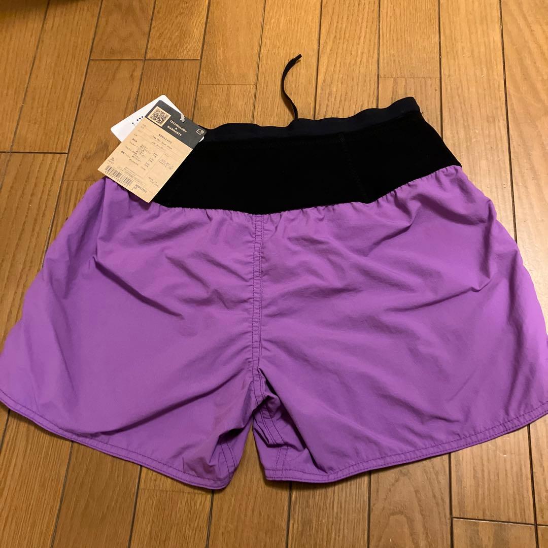 新品　THE NORTH FACE ランニングパンツ　紫　レディース M-L