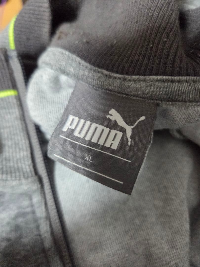 PUMA　Puma　プーマ　ベロア　セットアップ　グレー　上XL　下L