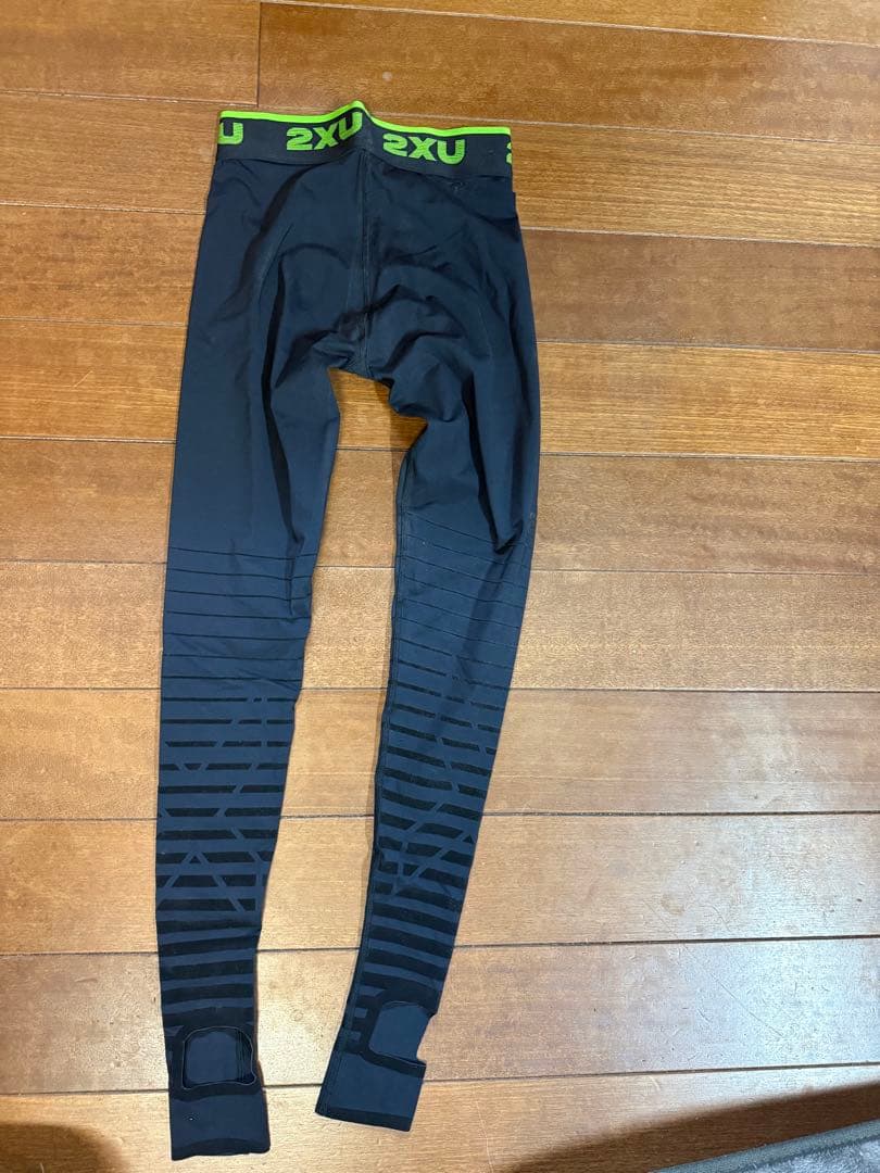 2XU 陸上用パンツ ネイビー ストライプ