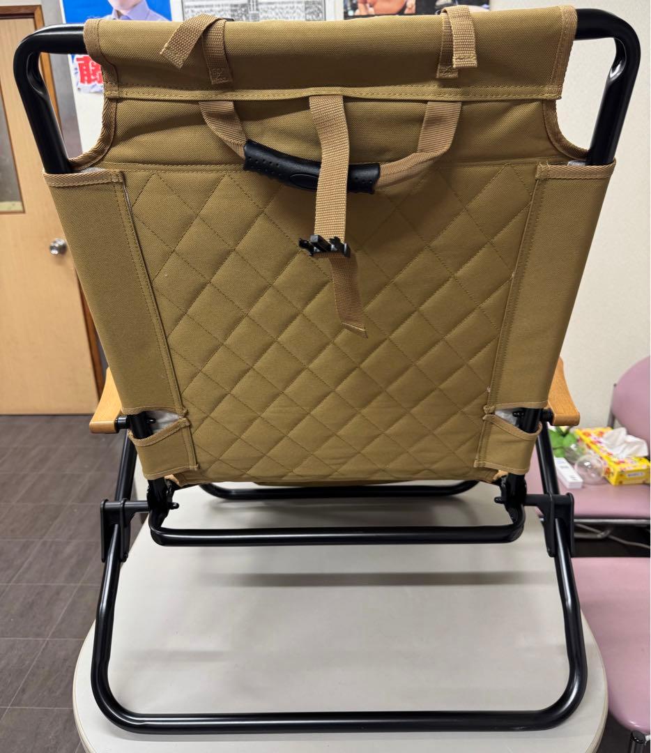 WAQ リクライニングローチェア　タン【美品】
