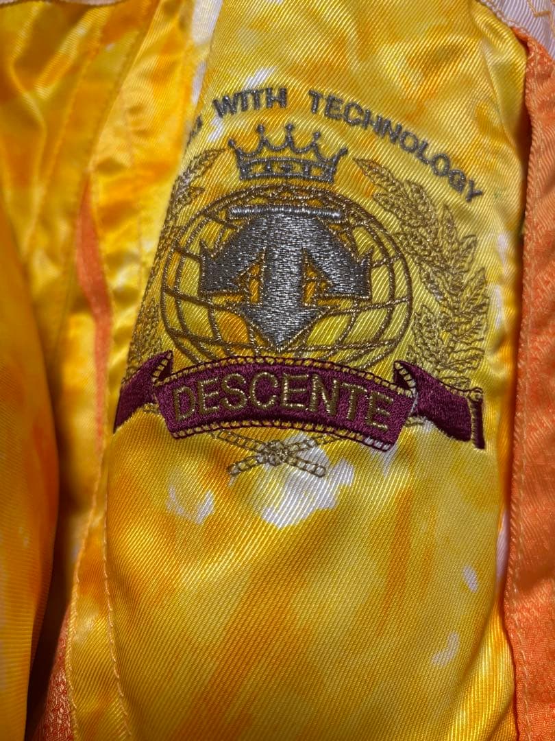 DESCENTEイエロー （上） HEADオレンジ（下）スキーウェア 上下せット