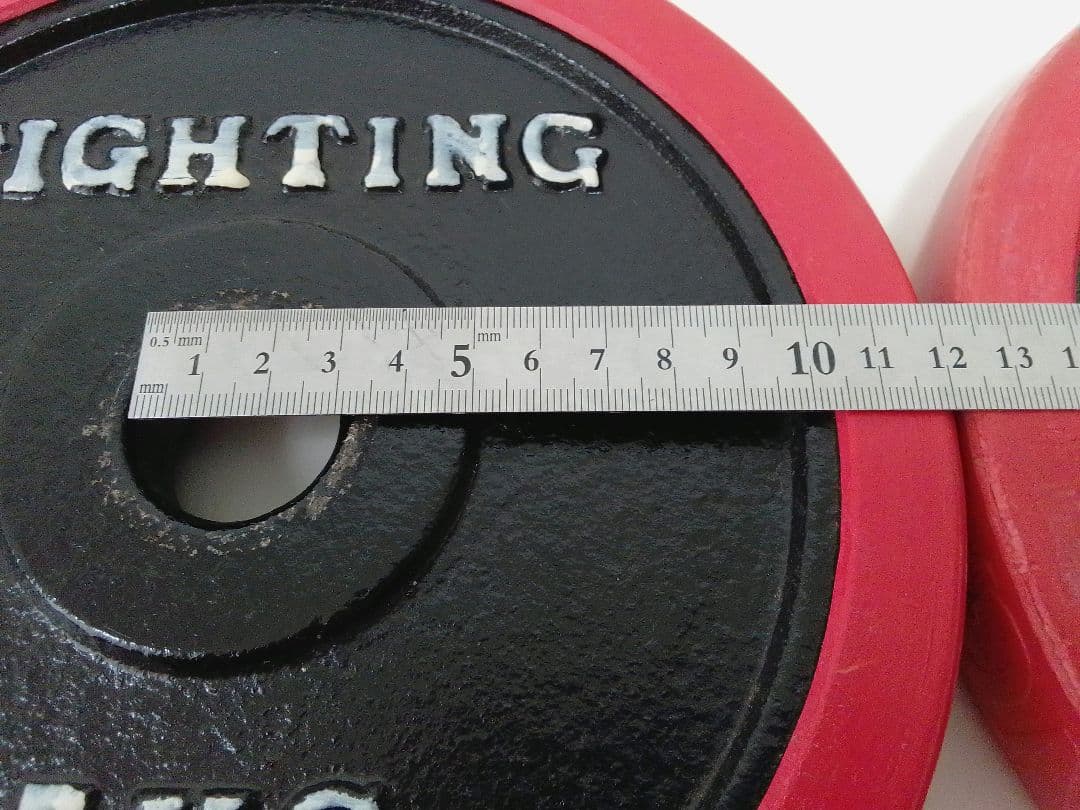ファイティングロード ラバー付 ダンベル 5kg×4枚 合計約20kg 28mm