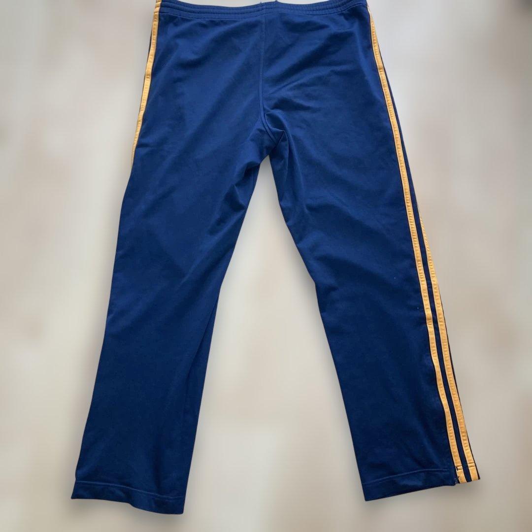 希少カラーオレンジGOLDトレフォイル×adidasオリジナルストラックパンツL