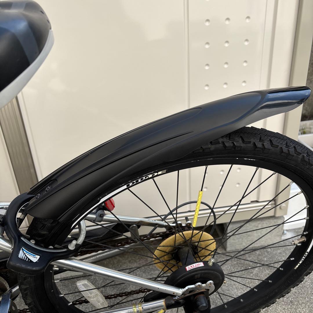 ★ドライド★人気！24インチ　子供用　自転車　変速　シルバー　引き取り限定