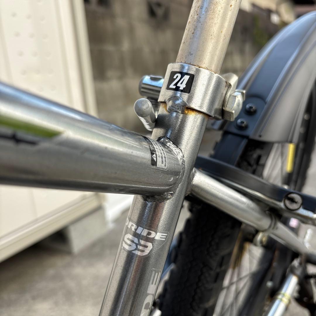 ★ドライド★人気！24インチ　子供用　自転車　変速　シルバー　引き取り限定