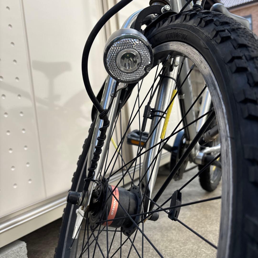 ★ドライド★人気！24インチ　子供用　自転車　変速　シルバー　引き取り限定