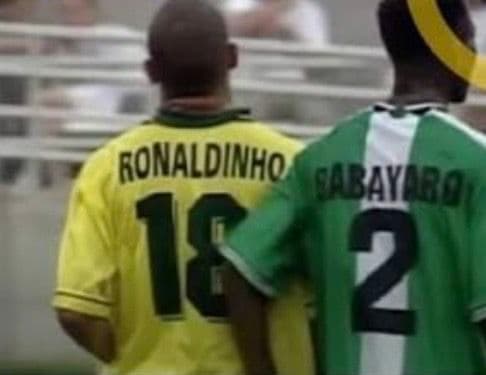 94-96 ブラジル代表　ロナウド　アンブロオフィシャル　当時物ユニフォーム