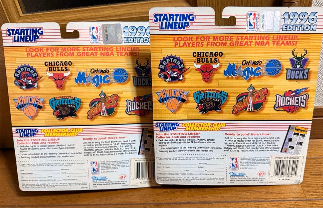 9*ジ様 【未使用】STARTING LINEUP 1996年版 NBA50周年