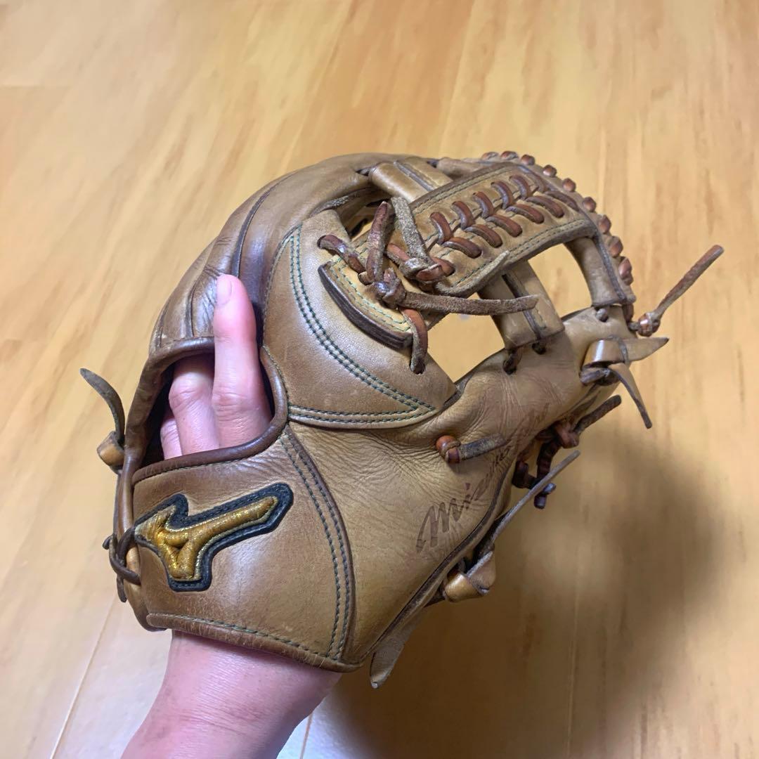 野球グローブ　ミズノプロ　硬式内野用　キップレザー　ショート　セカンド　サイズ9