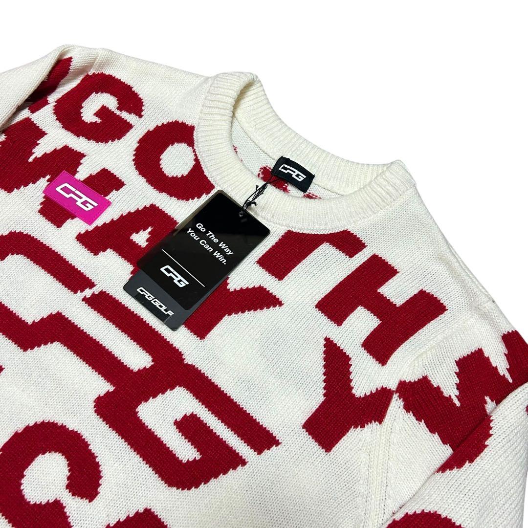 CPG GOLF ゴルフウェア　ニット　セーター　総柄　シーピージー　レディース